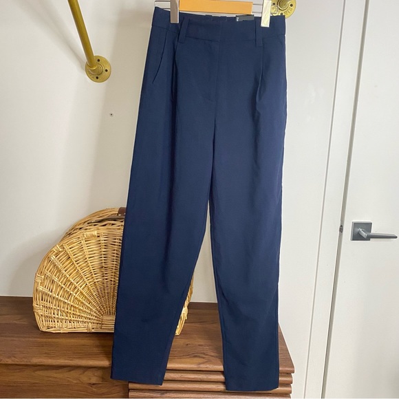 FRANK & OAK - NWT Navy Amelia Balloon Fit Pants - size 2 - Picture 5 of 16